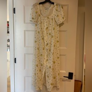 Sleeper Brigitte Linen Maxi Dress